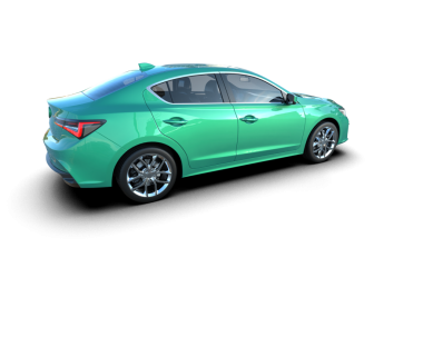 Beyaz arka planda modern bir araba. 3d oluşturma