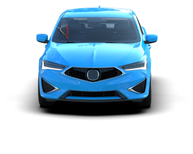 Mavi araba, siyah arka planda modern araba. 3d oluşturma