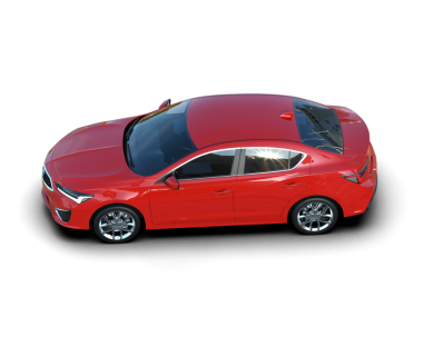 Beyaz arka plan üzerinde izole kırmızı modern otomobil