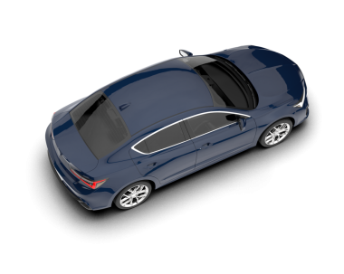 Araba beyaz arka planda izole edilmiş. 3d illüstrasyon.