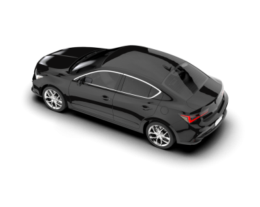 Modern araba geri görüşü. vektör illüstrasyonu