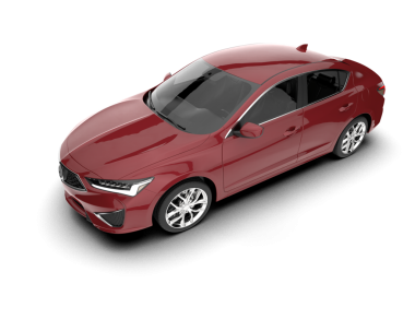 modern araba beyaz arkaplanda izole edildi