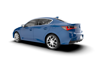 Gerçekçi bir araba. Yan görünüş. 3d oluşturma