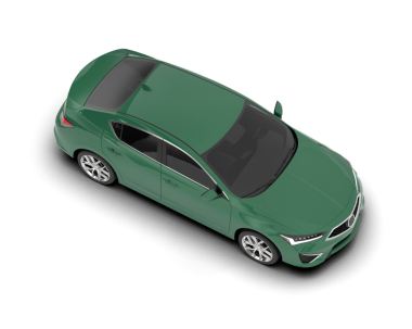 Arka planda 3 boyutlu araç izole edilmiş.