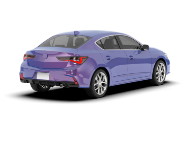 Araba geri görüşü. 3d illüstrasyon