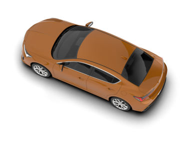 beyaz arka planda modern lüks araba