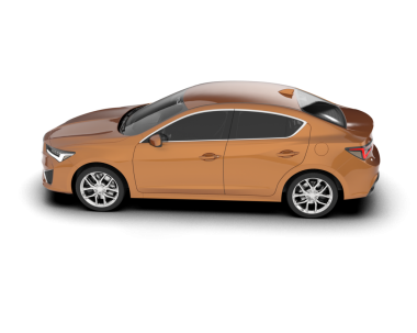 Vektör gerçekçi araba. sedan. izole