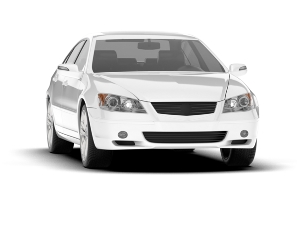 Beyaz bir arka planda beyaz araba