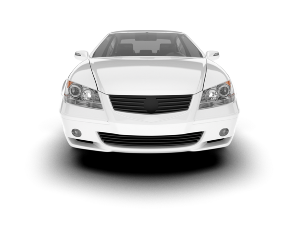 modern araba beyaz arkaplanda izole edildi