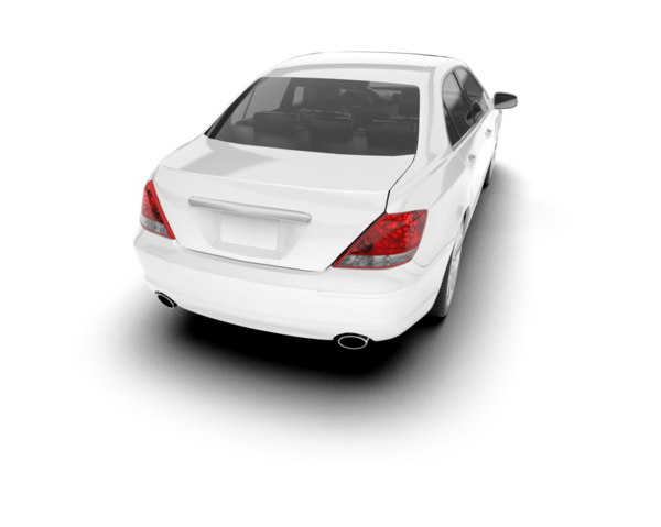 Boş bir arabanın 3 boyutlu görüntüsü