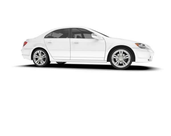 Modern araba beyazda izole edilmiş. 3d oluşturma