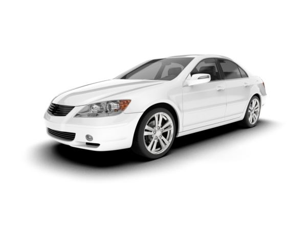 beyaz arka planda modern araba sedanı