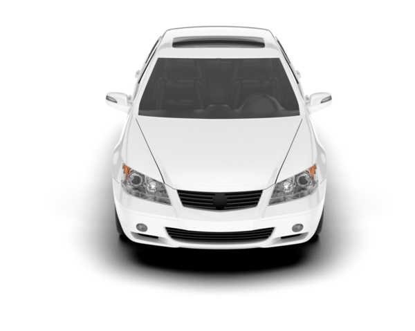 Beyaz arka planda modern lüks araba.