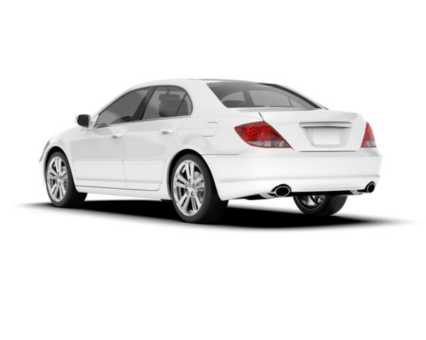 beyaz arka planda modern araba sedanı.