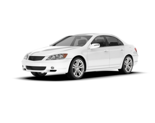 beyaz arkaplanda modern araba