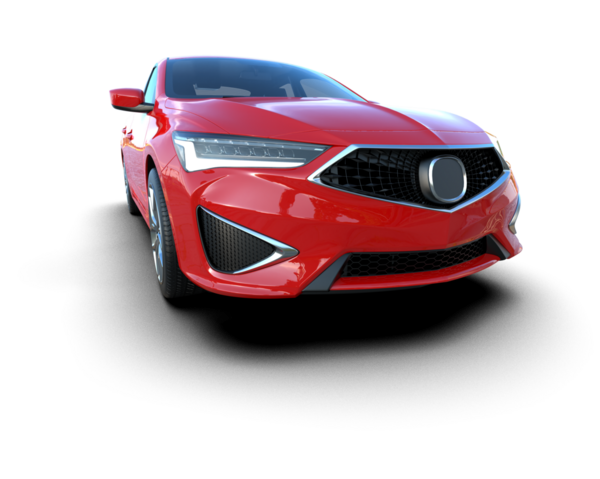 Kırmızı spor araba siyah arka planda kırpma yolu ile izole edildi. 3d illüstrasyon.