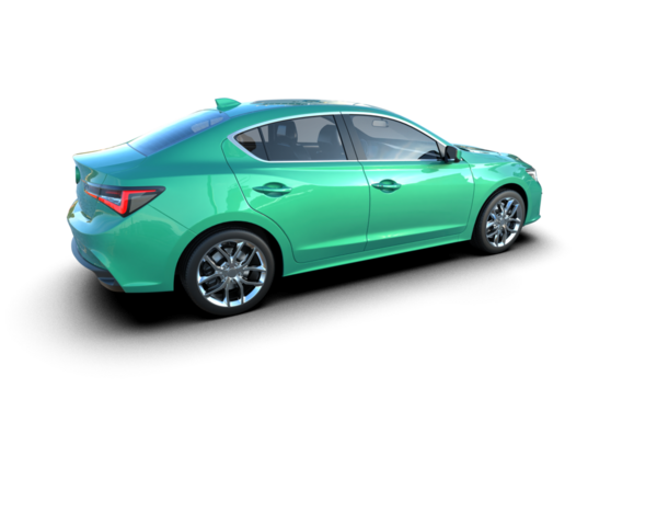 Beyaz arka planda modern bir araba. 3d oluşturma