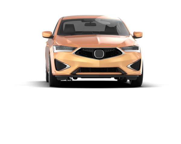 Modern araba arka planda izole edilmiş. 3D görüntüleme - illüstrasyon