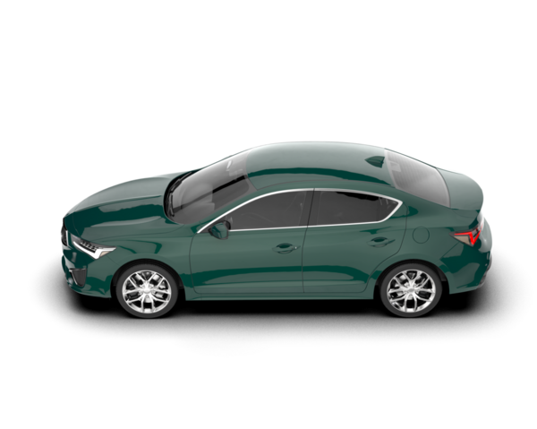 beyaz arka planda modern yeşil araba 3 boyutlu görüntüleme