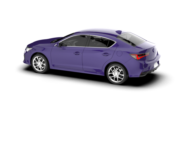 Beyaz arka planda izole edilmiş modern lüks mor araba. vektör