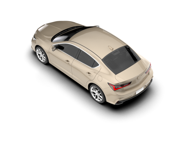 Beyaz arkaplanda 3 boyutlu araba çizimi