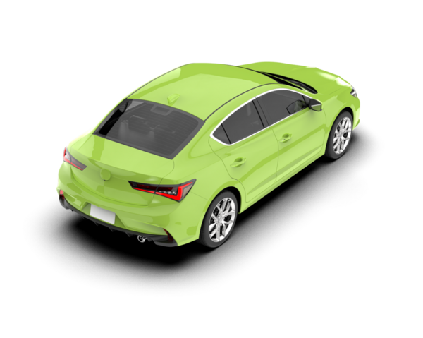 modern araba beyaz arka planda izole edildi. 3 boyutlu görüntüleme