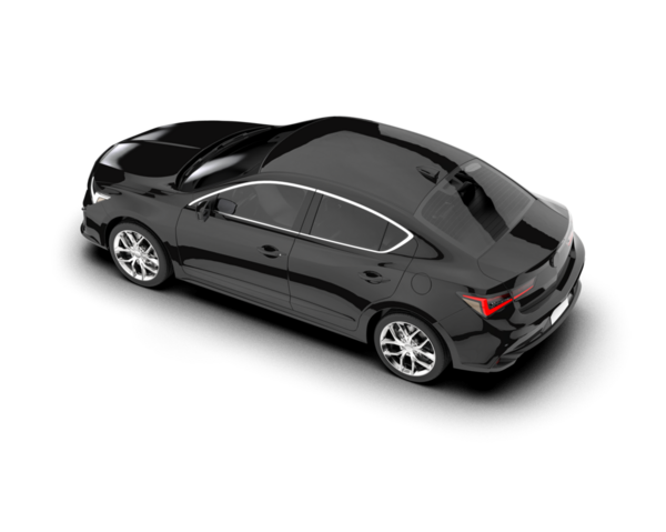 Modern araba geri görüşü. vektör illüstrasyonu