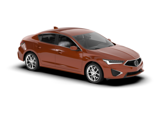 Kırmızı sedan gri arkaplanda izole edildi