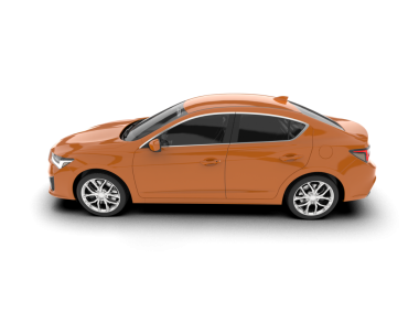 Araba vektör çizimi. ön görünüm, yan görünüm