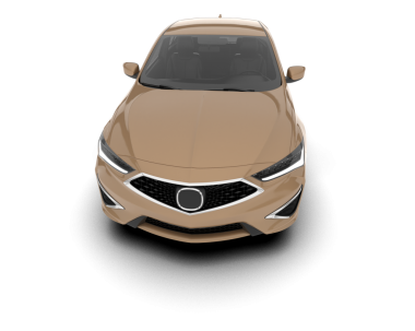 Modern araba arka planda izole edilmiş. 3d oluşturma