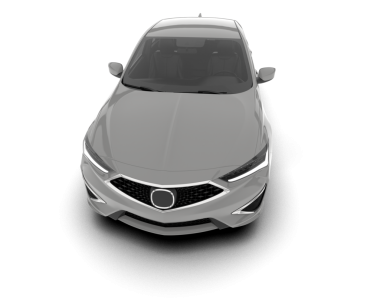 araba beyaz arkaplanda izole edildi