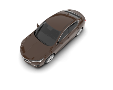 araba beyaz arkaplanda izole edildi