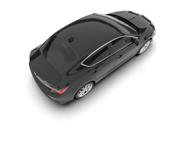 siyah modern araba. 3d oluşturma