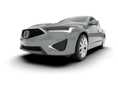 Stüdyoda jenerik konsept arabası olan 3 boyutlu bir araba.