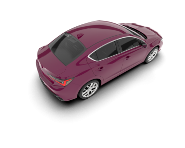 Beyaz arka planda kırmızı modern araba. 3d oluşturma