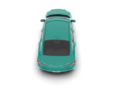 Beyaz arkaplanda izole edilmiş boş bir arabanın 3 boyutlu görüntülenmesi