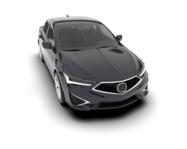 Arka planda izole edilmiş modern lüks araba. 3D görüntüleme - illüstrasyon