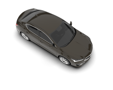 Stüdyo arka planında izole edilmiş bir arabanın 3 boyutlu görüntüsü