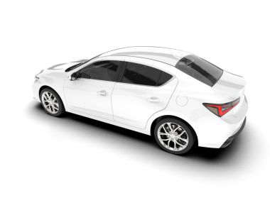 beyaz modern araba beyaz arka planda izole