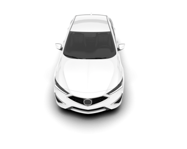 araba beyaz arkaplanda izole edildi