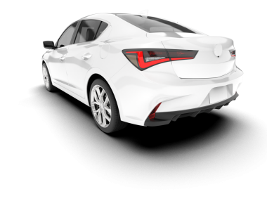 beyaz arka planda modern lüks araba