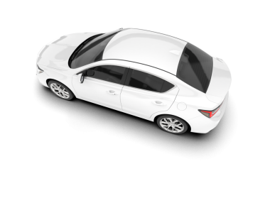 beyaz arkaplanda modern araba