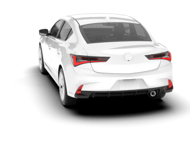 Arka planda izole edilmiş gerçekçi araba.