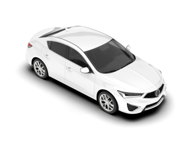 Gerçekçi bir araba. Yan görünüş. Beyaz arkaplanda izole edilmiş vektör illüstrasyonu.