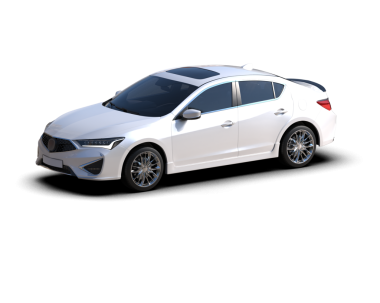 araba beyaz arkaplanda izole edildi