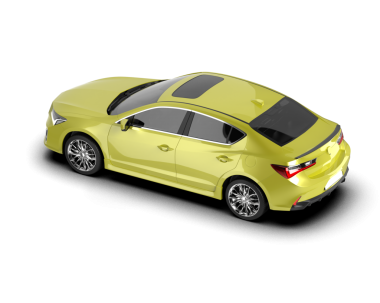 Lüks araba beyazda izole edilmiş. 3d oluşturma