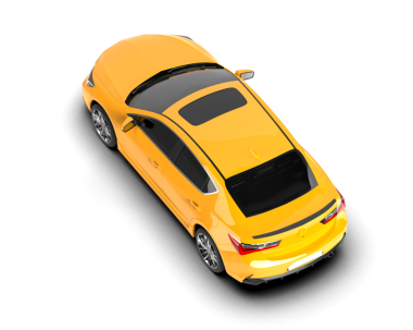 Gri arka planda izole edilmiş modern şehir arabası.