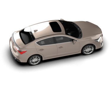 Lüks araba izole. 3D görüntüleme - illüstrasyon