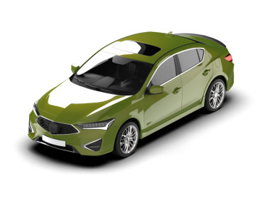 modern araba beyaz arkaplanda izole edildi