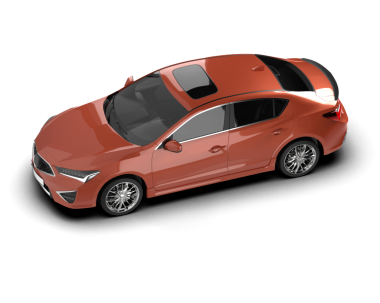 beyaz arkaplanda modern araba.